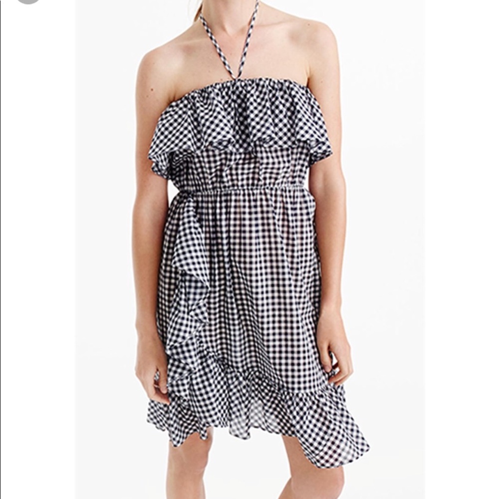 J. Crew Gingham Raffle Dress